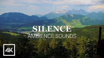 SILENCE NATURE Sounds for sleeping | 4 hours Gentle Wind in the Austrian Mountains | Study, sleep