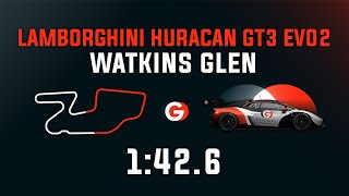 Watkins Glen 1:42.6 - Lamborghini Huracan GT3 EVO2 - GO Setups | ACC 1.9.2