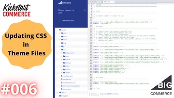 Updating CSS in Theme Files - BigCommerce