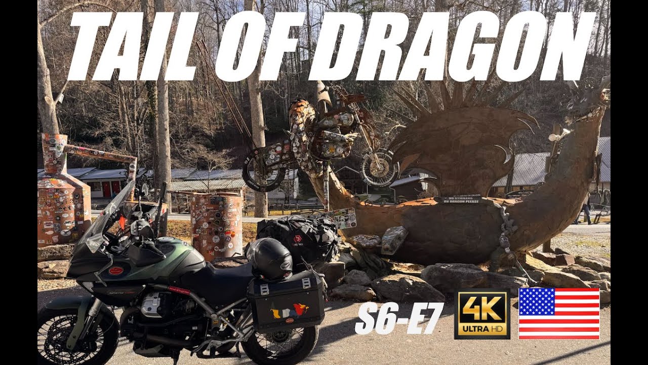 ROADS OF AMERICA: S6 - E7  Riding the TAIL OF DRAGON and on the Tennessee hills