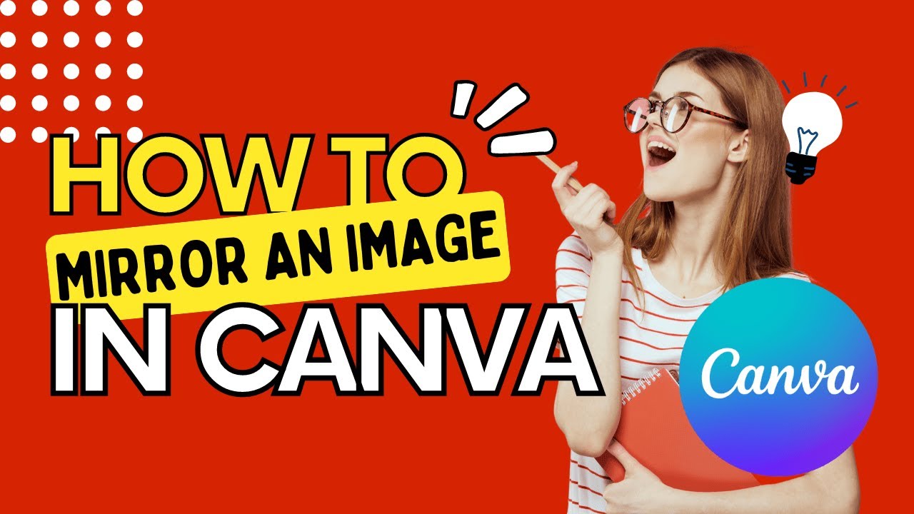 How to mirror an image in Canva!