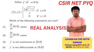 CSIR NET MATHEMATICS JUNE 2024 Real Analysis PYQ Part C #maths #csirnet #jrf2025 #pyq