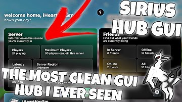 MOST CLEAN GUI HUB EVER (SIRIUS HUB GUI) | ARCEUS X • DELTA • FLUXUS • HYDROGEN!
