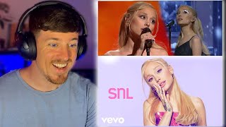 Reacting to Ariana Grande - we can’t be friends & imperfect for you (Live on SNL)