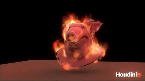 Houdini Pyro - Quick Flame Pig Head