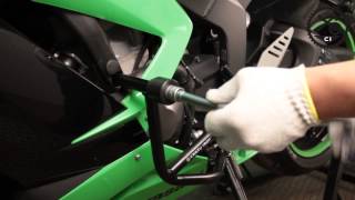 Kawasaki ZX6R Установка защитных дуг Crazy Iron ID40851.