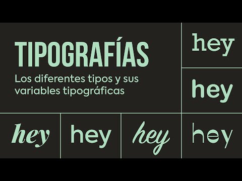 👀  TIPOGRAFÍAS: Qué son, los diferentes tipos y sus variables tipográficas