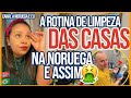 É ASSIM QUE É FEITA A LIMPEZA DAS CASAS NA NORUEGA//FAXINA SEM AGUA? VLOG VIDA NO EXTERIOR 🇳🇴🇧🇷