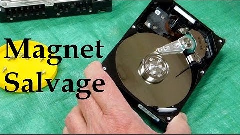 Computer Hard Drive Dissection - Salvage Magnets