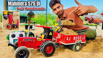I build Mahindra 575 Di tractor using pvc pipe ll How to make rc tractor @Aakash946