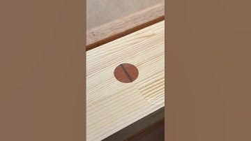 A Round Tenon That Splits on Purpose #shorts #woodworking #diy