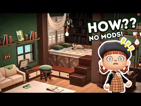 Finishing My ACNH Hotel With a Realistic LOFT BED?! 3 Full Room Layouts