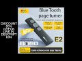 Bluetooth Page Turner Camera/Music Control Pen Paging Device E-book Reader Swipe Short Video Remote