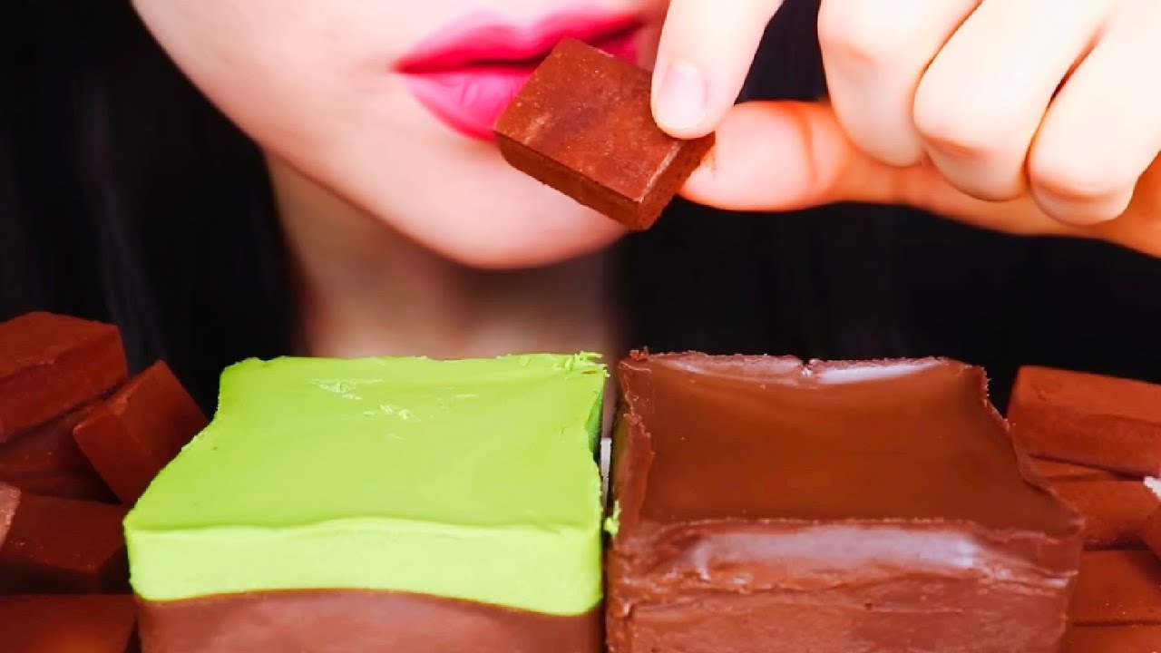 ASMR, Mukbang, Chocolate Dessert Party, Pave Cake Eating Sound 초콜릿 디저트 파티, 포 파베 케이크 