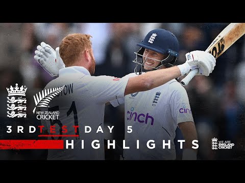 113 Off 15 Overs! | Highlights | England v New Zealand - Day 5 | 3rd LV= Insurance Test 2022