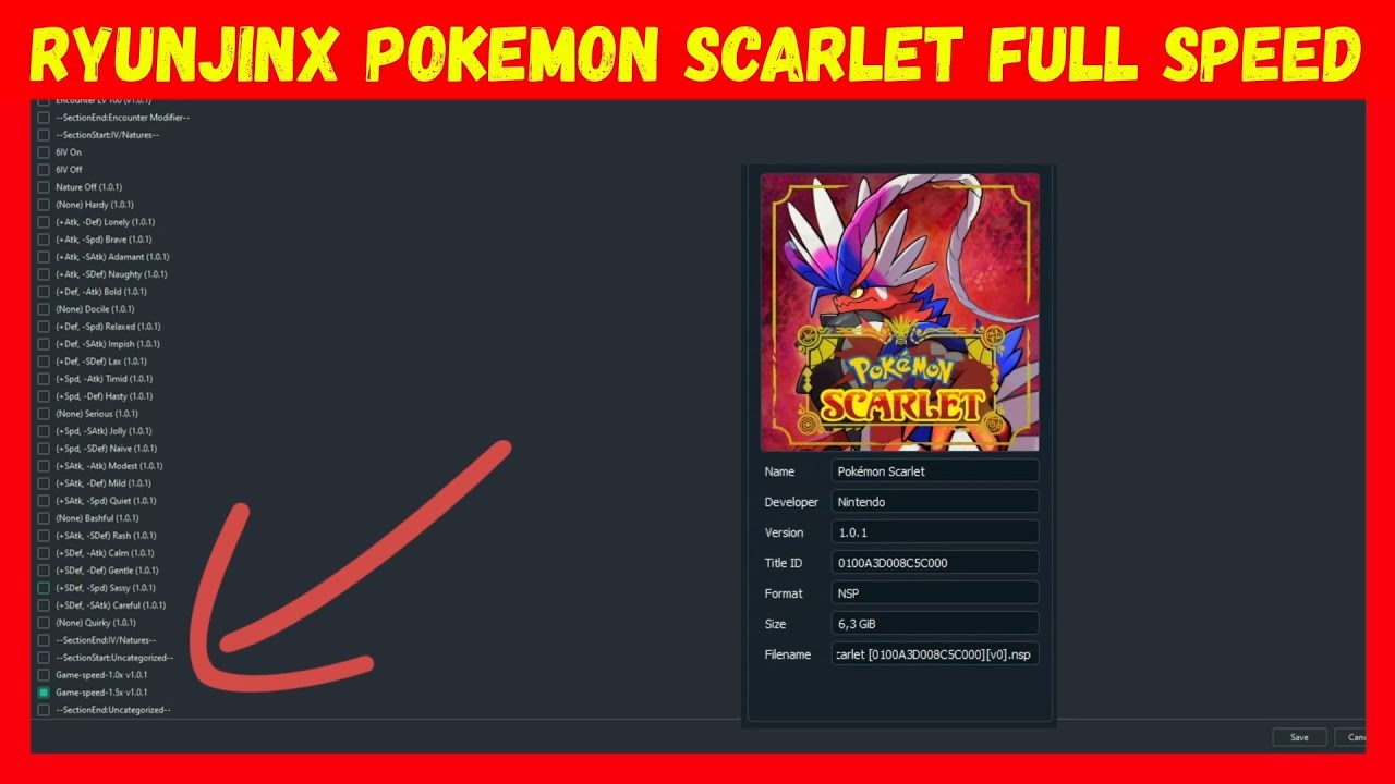 Pokemon Scarlet & Violet Cheat Database, Page 185