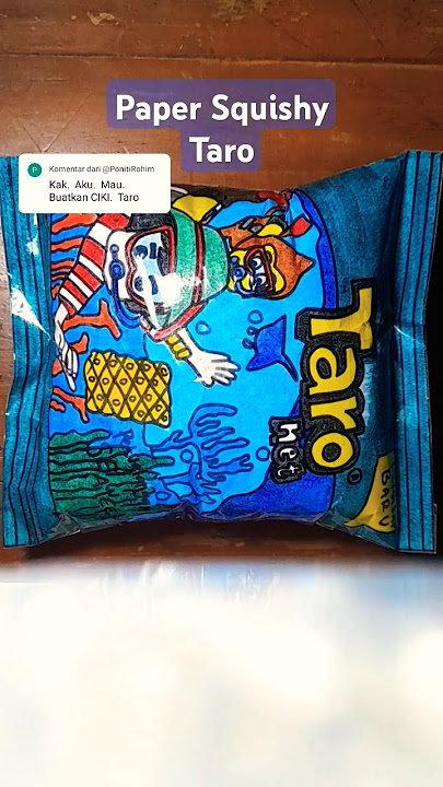 Paper Squishy Taro #papersquishy #taro #snacks #diy #squishy #papercraft #trending #fyp #shorts