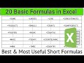 Understanding Excel Formulas | Microsoft Excel all Formulas | How to use Functions in Excel