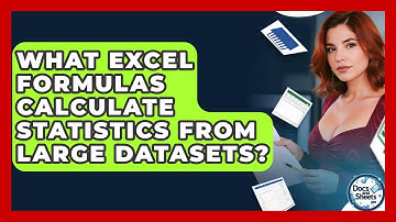 What Excel Formulas Calculate Statistics From Large Datasets? - Docs and Sheets Pro