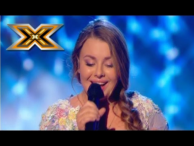 Young girl sings an Adele «Set Fire To The Rain». The X Factor - TOP 100 class=