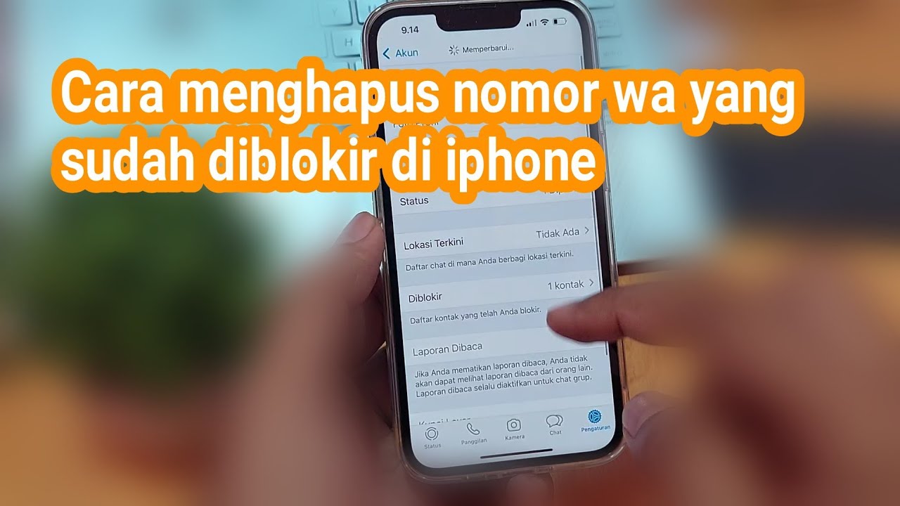 Cara menghapus nomor wa yang sudah diblokir di iphone