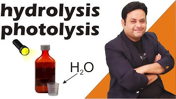 hydrolysis photolysis and polymerization in preformulation studies