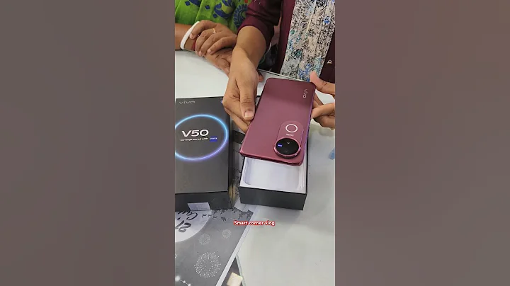 Unboxing Vivo V50 // 8+256 // Rose Red📲🔥💯#smartcornervlog#vivov50#unboxing#shorts