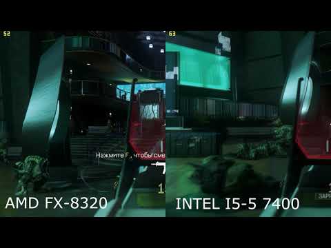 i5-7400 vs FX-8320 | GT 1050 2GB | in CoD: Advanced Warfare | FPS BATTLE