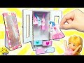 リカちゃん ミキちゃんマキちゃんがミニチュア家具を手作り♡ダンボールでリアルクローゼットと全身鏡をDIY♪miniature closet おもちゃ たまごMammy