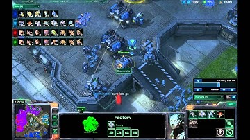 Starcraft 2: Terran Heart Of The Swarm gameplay- Custom Battlenet game!