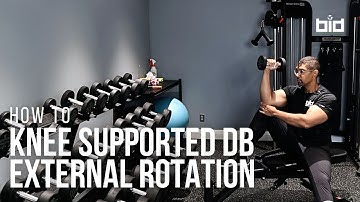 Knee Supported Dumbbell External Rotation