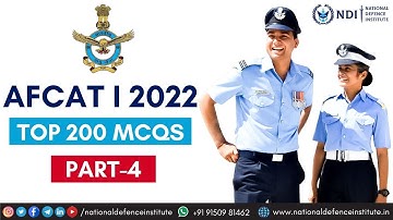 AFCAT 1 2022 TOP 200 IMPORTANT QUESTIONS | GK (PART-4)