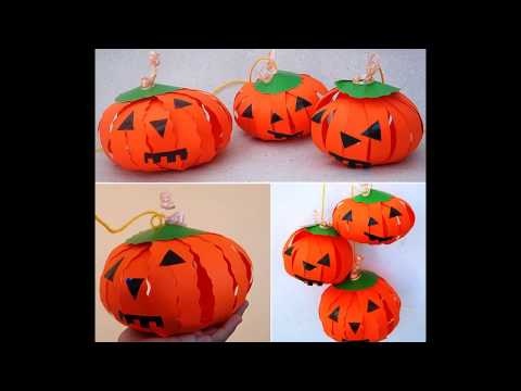 Pumpkin paper crafts