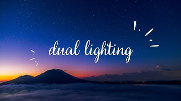 dual lighting effect 😱 2 light effect