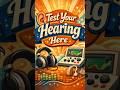 Test Your Hearing Here 👂🔊 | Quick Audio Hearing Test