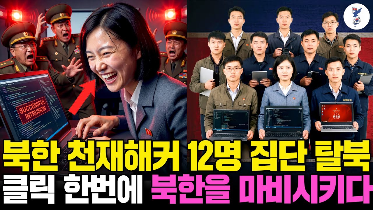 북한 천재해커 12명 집단 탈북, 클릭 한번에 북한을 마비시키다ㅣ탈북감동사연