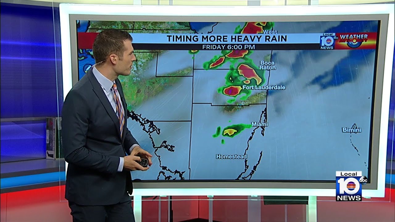 Heat to contribute to afternoon showers Friday afternoon - YouTube