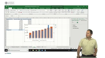 Excel. Superponer dos series de columnas en un gráfico |  | UPV