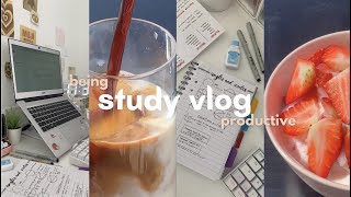 Study vlog 🍧 studying, journaling and making bingsu