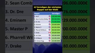 Vermögen der 10 reichsten Rapper!