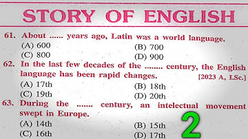 Story of English Class 12 Bihar Board Objective 2025