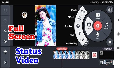 How To Make Full Screen Whatsapp Status Video || Full screen status Editing|| (Part-60).