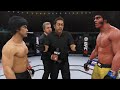 Bruce lee vs jim williams jim kelly  enter the octagon  ea sports ufc 3