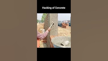 Hacking of Concrete | Hacking of Column | Civil Tutor Shorts #shorts #ytshorts #civiltutorshorts