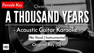 A Thousand Years [Karaoke Acoustic] - Christina Perry [HQ Audio]