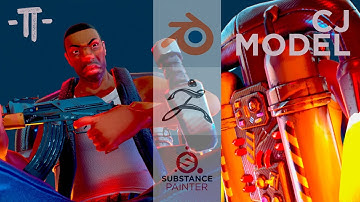 CJ (GTA SA) - 3D MODEL / Retrogasm Art Competition