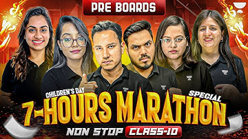 Class 10 Power Marathon 2025 | All Subjects Full Revision + PYQs + MCQs | Children’s Day Special 🎉