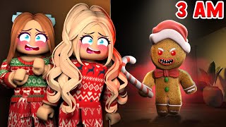 OUR GINGERBREAD MAN CAME TO LIFE AT 3 AM IN ROBLOX BROOKHAVEN...