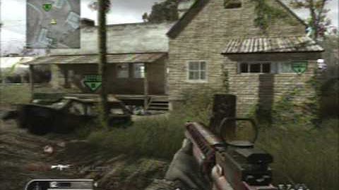 Cod4 GB Search and Destroy Overgrown Gameplay