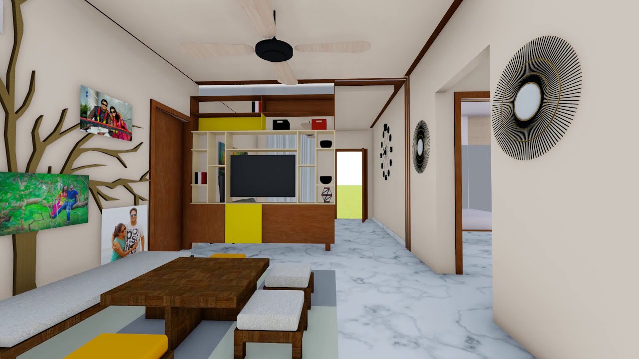 Aparna Rahul Residence - Interior design proposal - YouTube